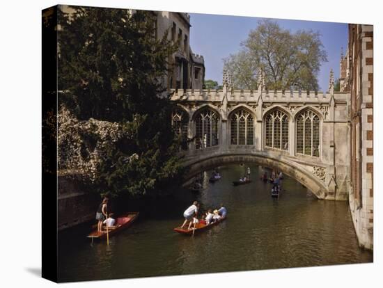 Bridge of Sighs over the River Cam at St. John's College, Cambridge, Cambridgeshire, England, UK-Nigel Blythe-Premier Image Canvas