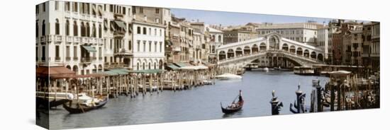 Bridge Over a Canal, Rialto Bridge, Venice, Veneto, Italy-null-Premier Image Canvas