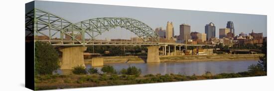 Bridge over a River, Kansas City, Missouri, USA-null-Premier Image Canvas