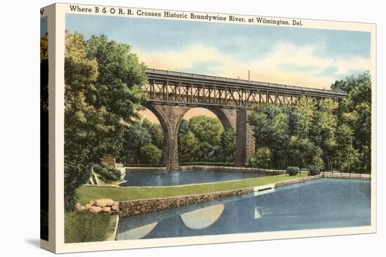 Bridge over Brandywine River, Wilmington, Delaware-null-Stretched Canvas