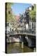Bridge over Brouwersgracht, Amsterdam, Netherlands, Europe-Amanda Hall-Premier Image Canvas