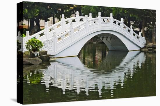 Bridge over garden pond in Liberty Square, Taipei, Taiwan-Keren Su-Premier Image Canvas