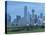 Bridge over the Dallas River Floodplain, and Skyline of the Downtown Area, Dallas, Texas, USA-Waltham Tony-Premier Image Canvas