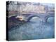 Bridge Over the Seine, Pont De Seine, Paris-Eugène Boudin-Premier Image Canvas