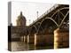 Bridge Pont Des Arts Over the Seine River, Academie Francaise, Paris, France-Per Karlsson-Premier Image Canvas