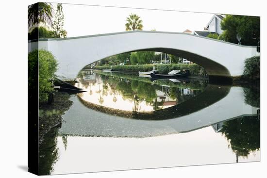 Bridge reflecting in water, Venice Beach, Los Angeles, California, USA-Panoramic Images-Premier Image Canvas