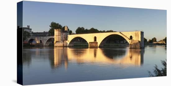 Bridge St. Benezet over Rhone River at Sunset, Provence-Alpes-Cote D'Azur-Markus Lange-Premier Image Canvas