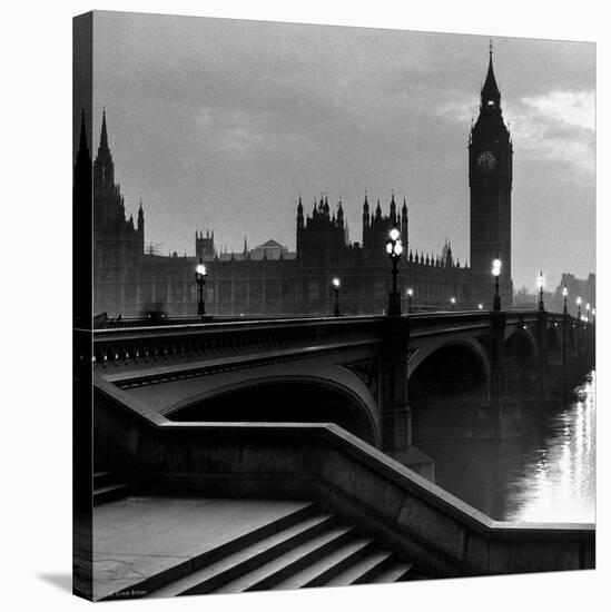 Bridge with Big Ben-null-Stretched Canvas