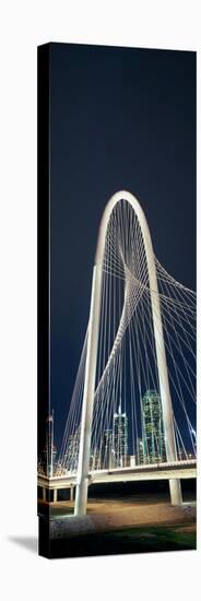 Bridge with Skyscrapers in the Background, Margaret Hunt Hill Bridge, Dallas, Texas, Usa-null-Premier Image Canvas