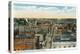 Bridgeport, Connecticut - Northern Aerial View of Main Street-Lantern Press-Stretched Canvas