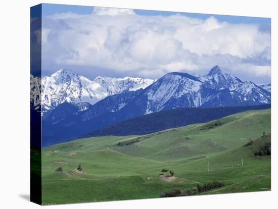 Bridger Mountains, Named for Jim Bridger, Along the Bozeman Pass on the Bozeman Trail, Montana-null-Premier Image Canvas