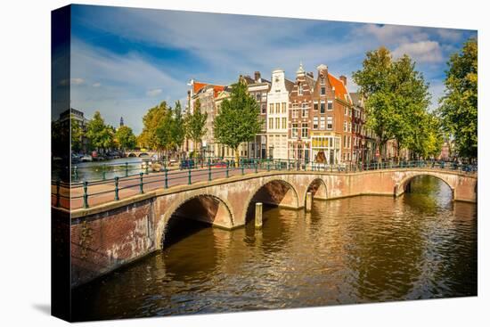 Bridges over Canals in Amsterdam-sborisov-Premier Image Canvas