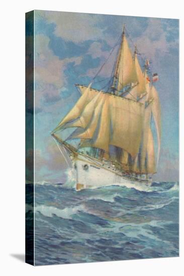 Brigantine Sailing Ship-null-Stretched Canvas