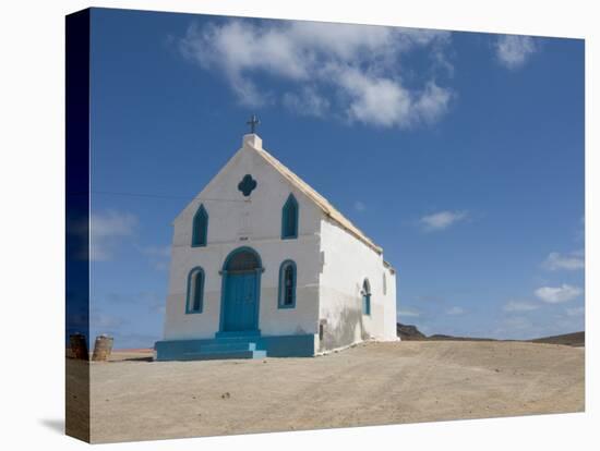 Bright Church at Sandy Beach, Pedro Da Sal, Sal, Cape Verde, Africa-Michael Runkel-Premier Image Canvas