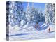 Bright Morning and Snow Covered Trees, Morzine-Andrew Macara-Premier Image Canvas