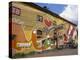 Bright Mural on a Bar in Christiania, an Independant Community Project, Copenhagen, Denmark-Ken Gillham-Premier Image Canvas