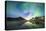 Bright night sky with Aurora Borealis (Northern Lights) over mountains and Skagsanden beach-Roberto Moiola-Premier Image Canvas