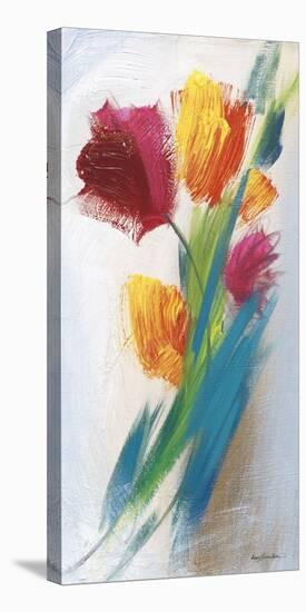 Bright Tulip Bunch I-Karen Lorena Parker-Stretched Canvas