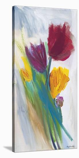 Bright Tulip Bunch II-Karen Lorena Parker-Stretched Canvas