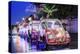 Brightly Coloured Illuminated Pedal Cars in Yogyakarta City, Java, Indonesia, Southeast Asia, Asia-Alex Robinson-Premier Image Canvas