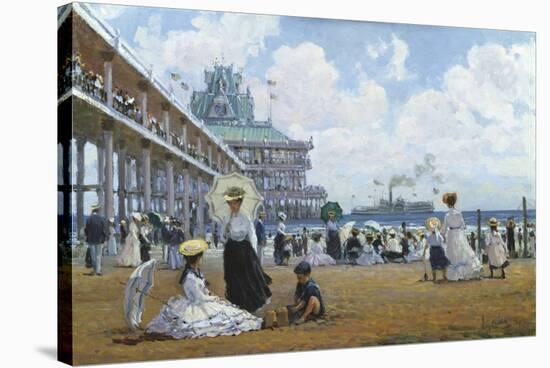 Brighton Beach, Coney Island-Alan Maley-Stretched Canvas