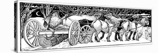 Bringing Home the Yule Log, 1883-null-Premier Image Canvas