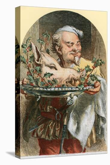 Bringing in the Boar's Head-Sir John Gilbert-Premier Image Canvas