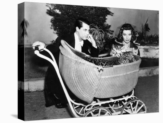 Bringing Up Baby, Cary Grant, Katharine Hepburn, 1938-null-Stretched Canvas