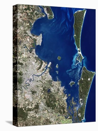 Brisbane, Australia, Satellite Image-PLANETOBSERVER-Premier Image Canvas