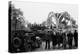 British 49th Armoured Personnel Carrier Regiment Tank Passes Civilians and a Damaged Church-George Silk-Premier Image Canvas