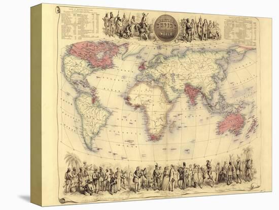 British Empire World Map, 19th Century-Library of Congress-Premier Image Canvas