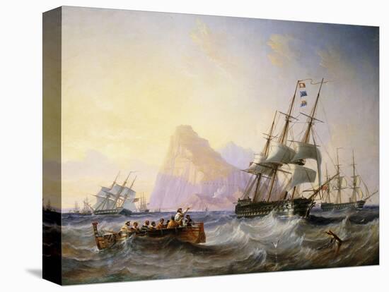 British Men O' War Off Gibraltar, 1855-John Wilson Carmichael-Premier Image Canvas