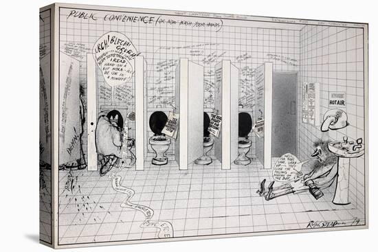 British Politics 1970s, Public Convenience, 1979 (drawing)-Ralph Steadman-Premier Image Canvas