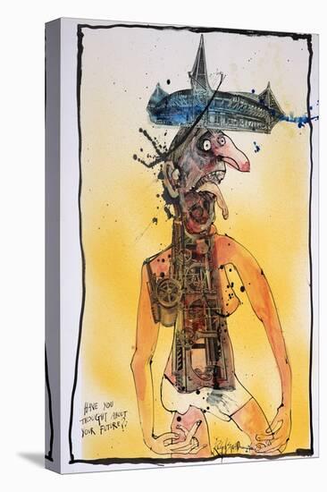 British Politics 2010s, Have you thought about your future?, 2010 (drawing)-Ralph Steadman-Premier Image Canvas