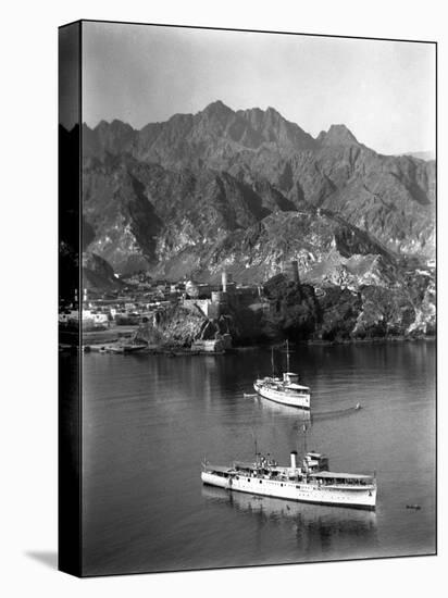 British Ships at Muscat, Oman-null-Premier Image Canvas