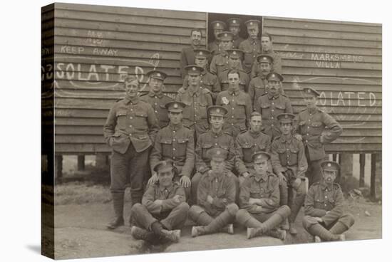 British Soldiers in Front of a Barracks-null-Premier Image Canvas