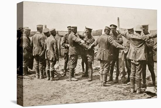 British soldiers searching captured German prisoners, Somme campaign, France, World War I, 1916-Unknown-Premier Image Canvas