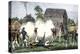 British Troops Firing on Americans at Lexington, First Battle of American Revolution, c.1775-null-Premier Image Canvas