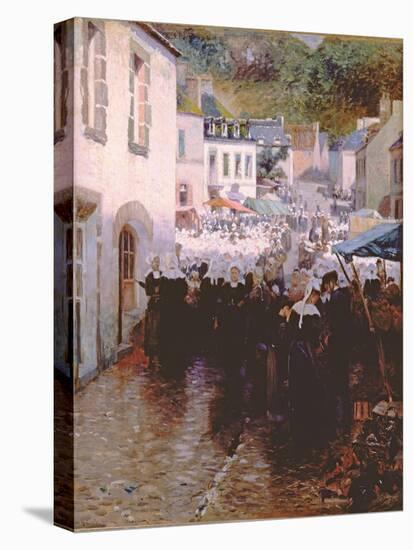 Brittany Peasants Market Day in Pont Aven-Frank C. Penfold-Premier Image Canvas