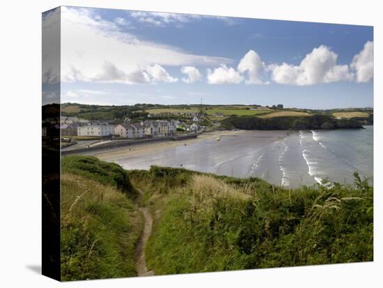 Broad Haven on the Pembrokeshire Coast Path, Pembrokeshire, Wales, United Kingdom-Rob Cousins-Premier Image Canvas