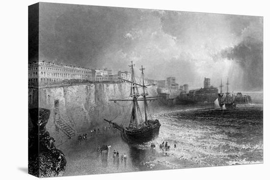 Broadstairs, Kent, Engraved by Robert Brandard, 1842-William Henry Bartlett-Premier Image Canvas