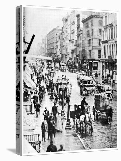 Broadway and Spring Street, New York City, USA, 1867-MATHEW B BRADY-Premier Image Canvas