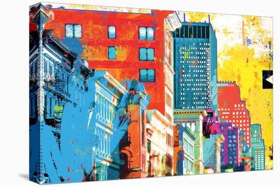 Broadway And Spring Street-Savannah Miller-Stretched Canvas