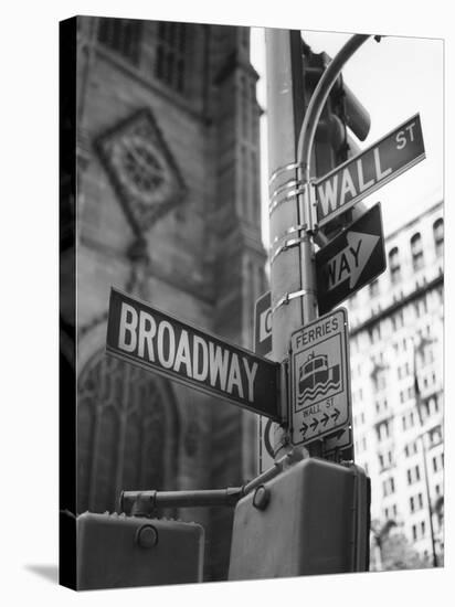 Broadway and Wall Street-Chris Bliss-Premier Image Canvas