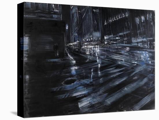 Broadway Night-Paolo Ottone-Stretched Canvas