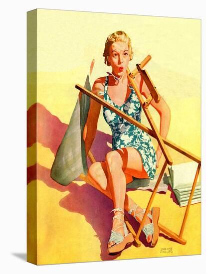 "Broken Beach Chair,"August 12, 1939-John Hyde Phillips-Premier Image Canvas