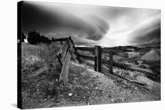 Broken Fence, Virginia City, Nevada 74-Monte Nagler-Stretched Canvas