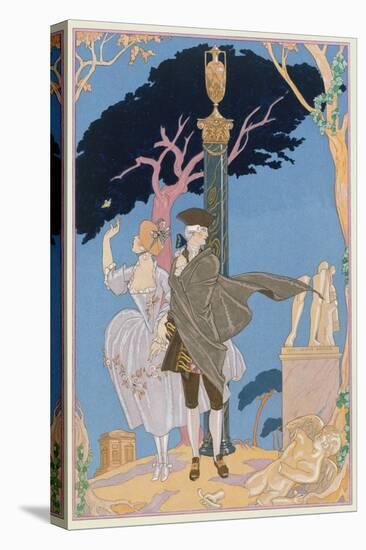 Broken Hearts, Broken Statues, Illustration for 'Fetes Galantes' by Paul Verlaine (1844-96)-Georges Barbier-Premier Image Canvas