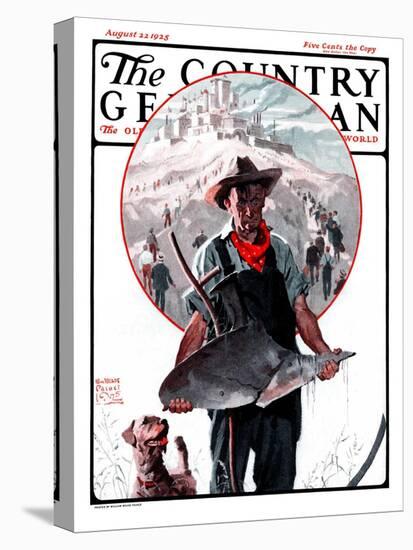 "Broken Plow," Country Gentleman Cover, August 22, 1925-William Meade Prince-Premier Image Canvas