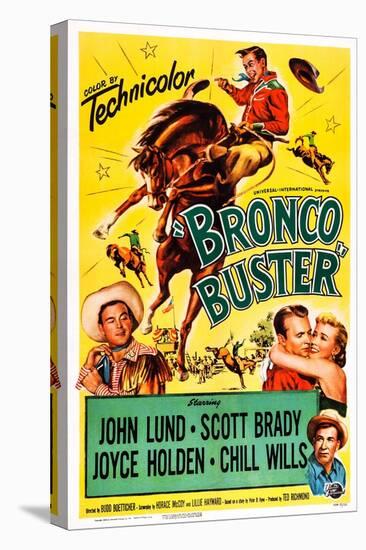 Bronco Buster, Scott Brady, John Lund, Joyce Holden, Chill Wills, 1952-null-Stretched Canvas